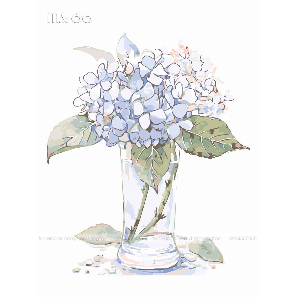 Tranh sơn dầu số hóa tự tô Tinh Khôi - Có Khung