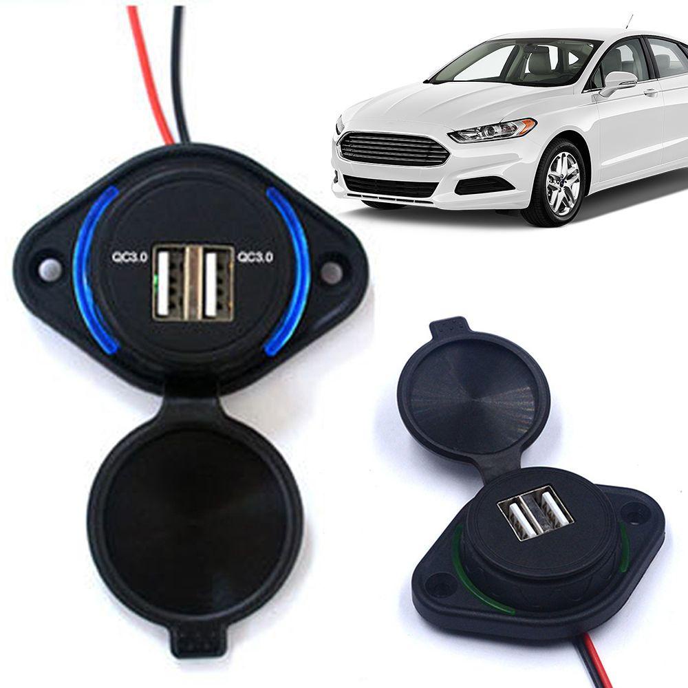 MAG Ổ CắM SạC 12V 24V USB LED Cho Xe Hơi