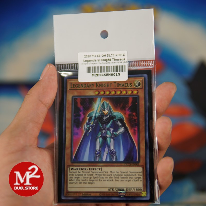 Lá bài Yugioh DLCS-EN001G Legendary Knight Timaeus – Ultra Rare GREEN - Đóng gói theo tiêu chuẩn M2SCCQ-Lite