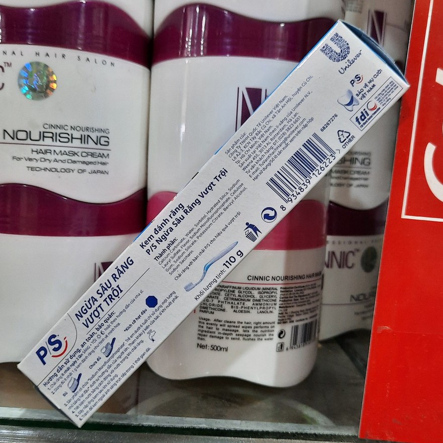 Kem Đánh Răng P/S Ngừa Sâu Răng Vượt Trội, Trà Xanh 100g