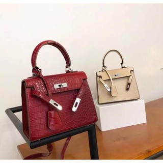 Túi Kelly vân rắn size 20cm