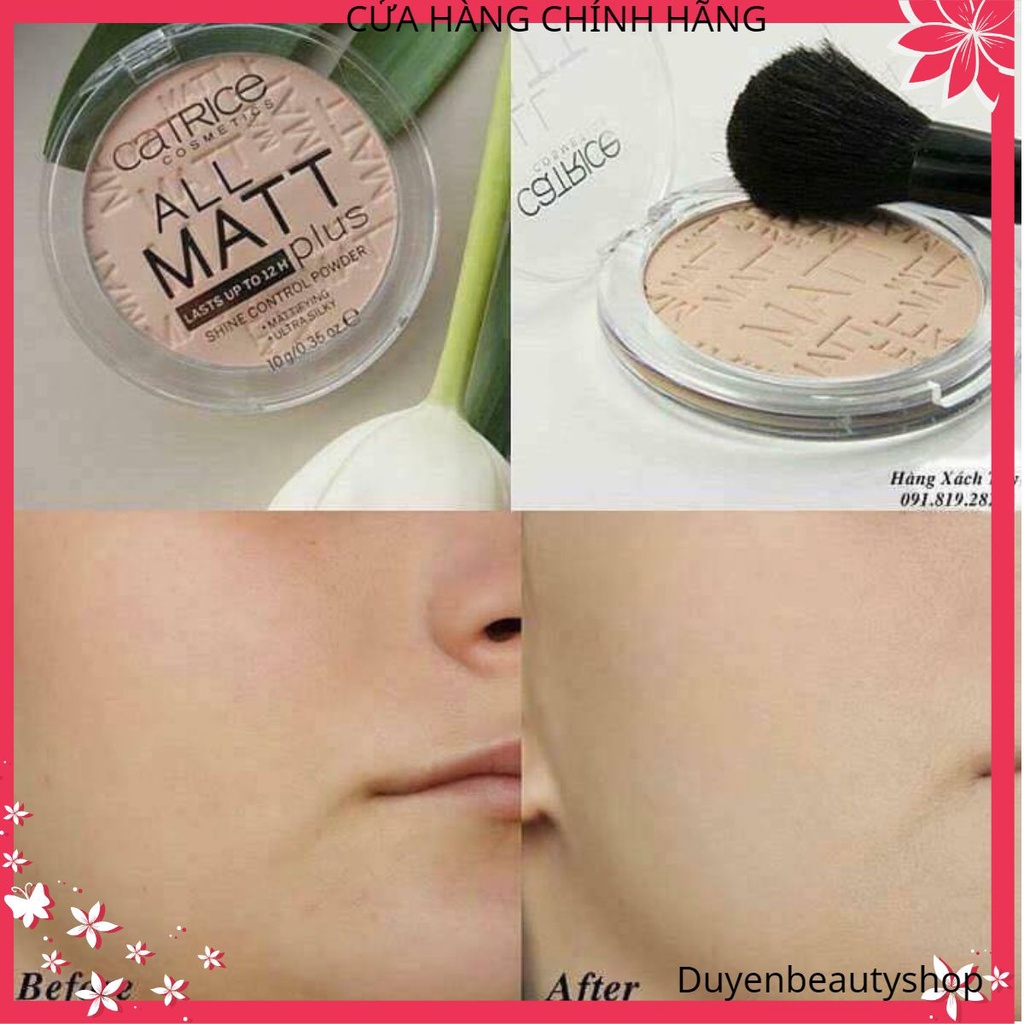 Phấn phủ Kiềm dầu Catrice All Matt CHÍNH HÃNG make up mỏng nhẹ tự nhiên