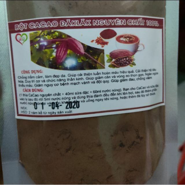 100gr cacao đaklak loại 1
