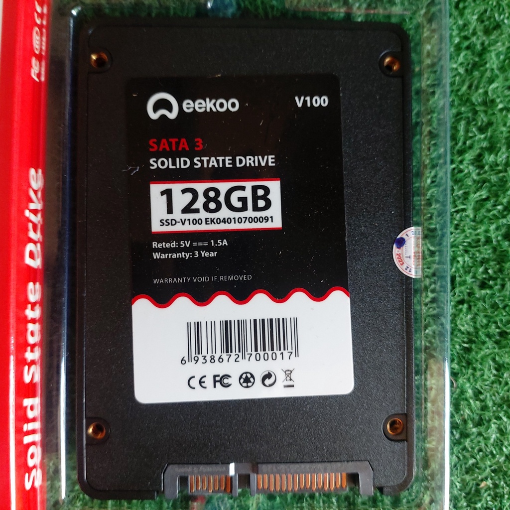 (Mới) Ổ cứng điện tử SSD 128GB EK có Win10 chính hãng Sata III 2.5&quot; bảo hành 3 năm