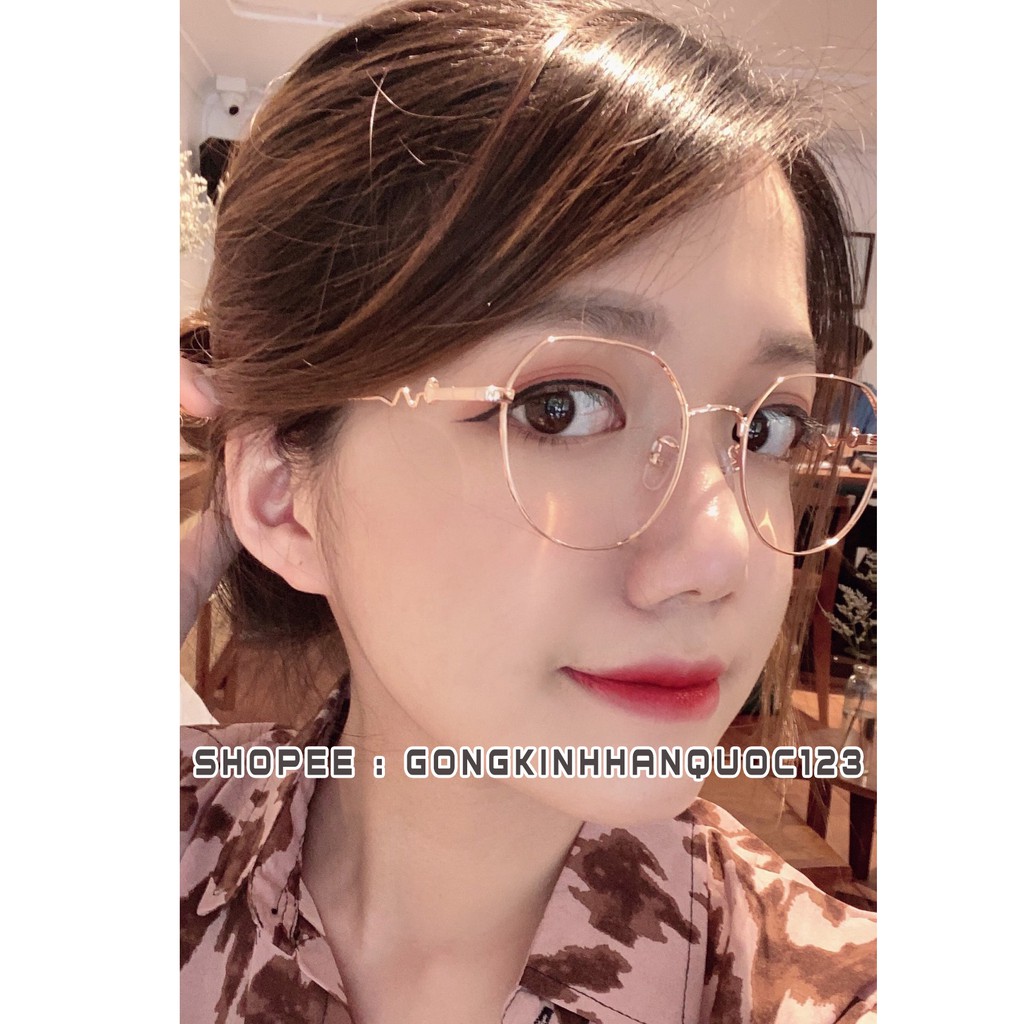 Gọng kính cận nữ ⚡𝑭𝑹𝑬𝑬𝑺𝑯𝑰𝑷⚡ chất liệu kim loại mảnh nhẹ 29105 - Fiveminutes Eyewear cắt cận 0-6 độ | BigBuy360 - bigbuy360.vn