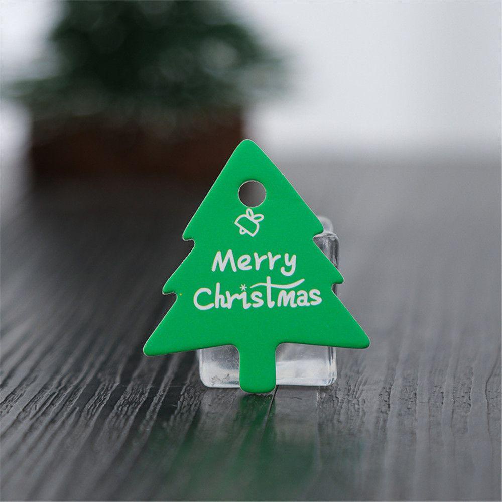 LANFY Set 100 Miếng Dán Trang Trí Hộp Quà Giáng Sinh Hình Ngôi Sao &amp; Ông Già Noel Bằng Giấy Kraft