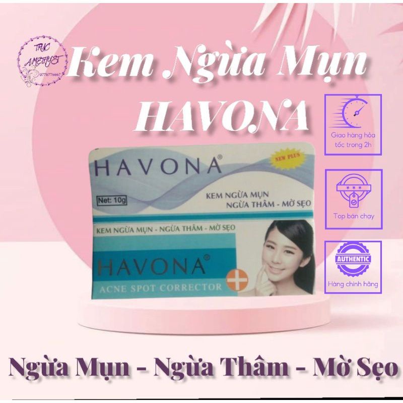 KEM MỤN HAVONA NGỪA THÂM MỤN DỊ ỨNG MỜ SẸO