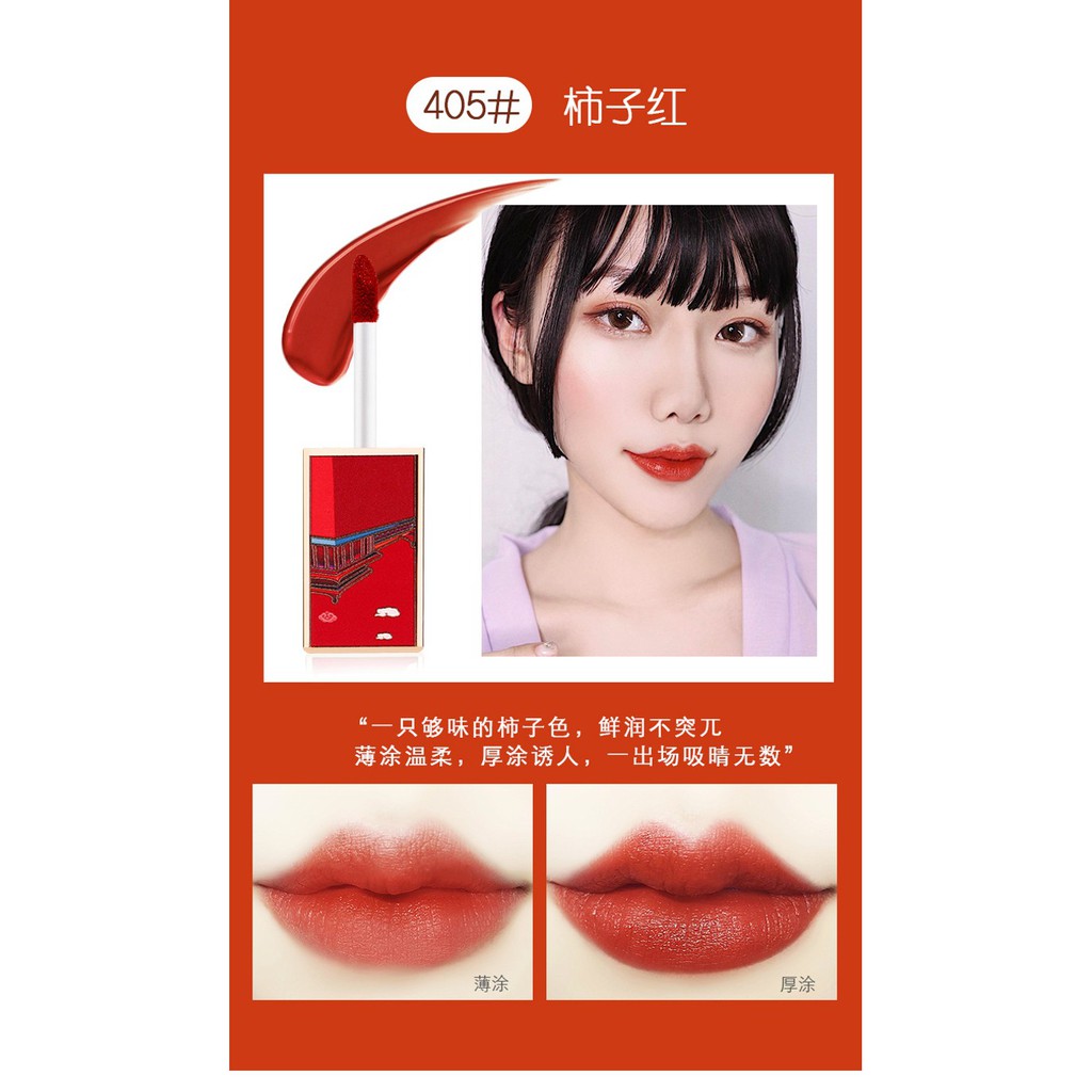 Set 5 Son Kem Hoàng Cung WodWod Dan Lip Jade Face Water Mist Lip Glaze W733