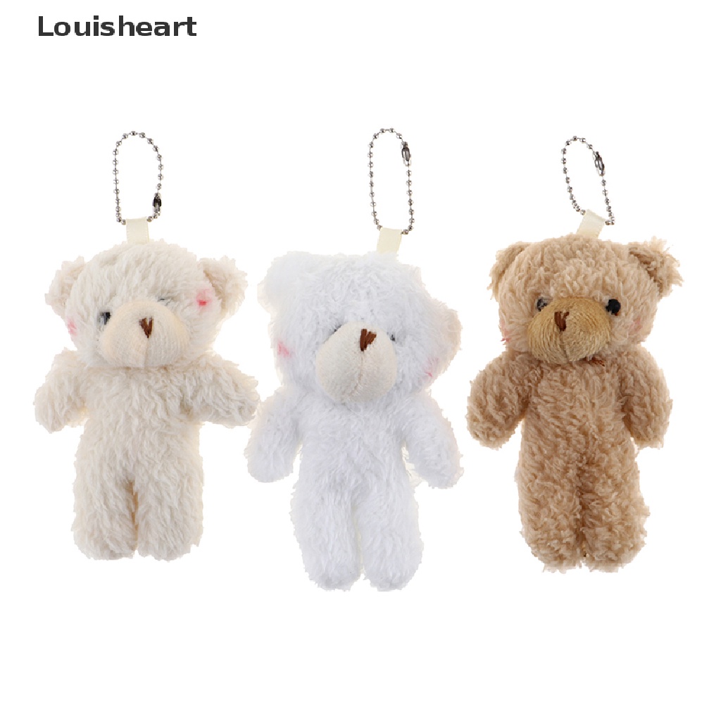 Bộ 2 Gấu Nhồi Bông 12cm Xinh Xắn Chất Lượng