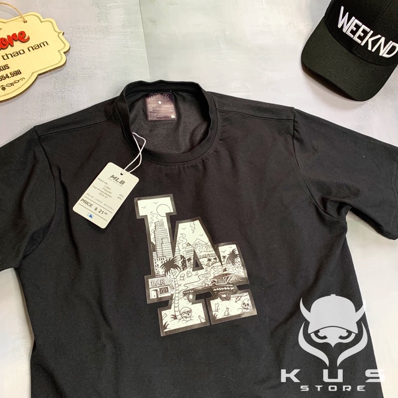 Áo Thun Nam Tay Ngắn Cổ Tròn LA [Siêu Hot] Áo Phông Cộc Tay mùa Hè Cotton co giãn 4 chiều Cao Cấp, dày dặn, thoải mái | BigBuy360 - bigbuy360.vn