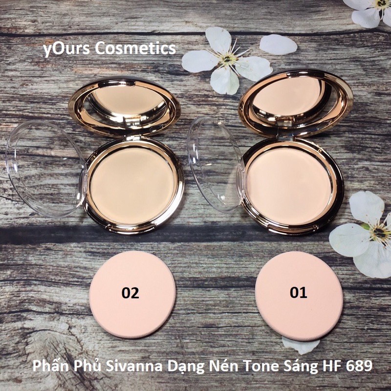 Phấn nén SIVANNA Vàng HF689 | BigBuy360 - bigbuy360.vn