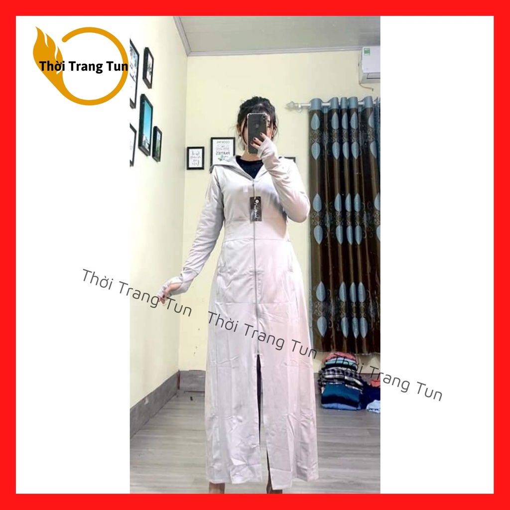 Áo Chống Nắng Nữ Dài Toàn Thân Chất Thông Hơi Thun Lạnh Chống Tia UV