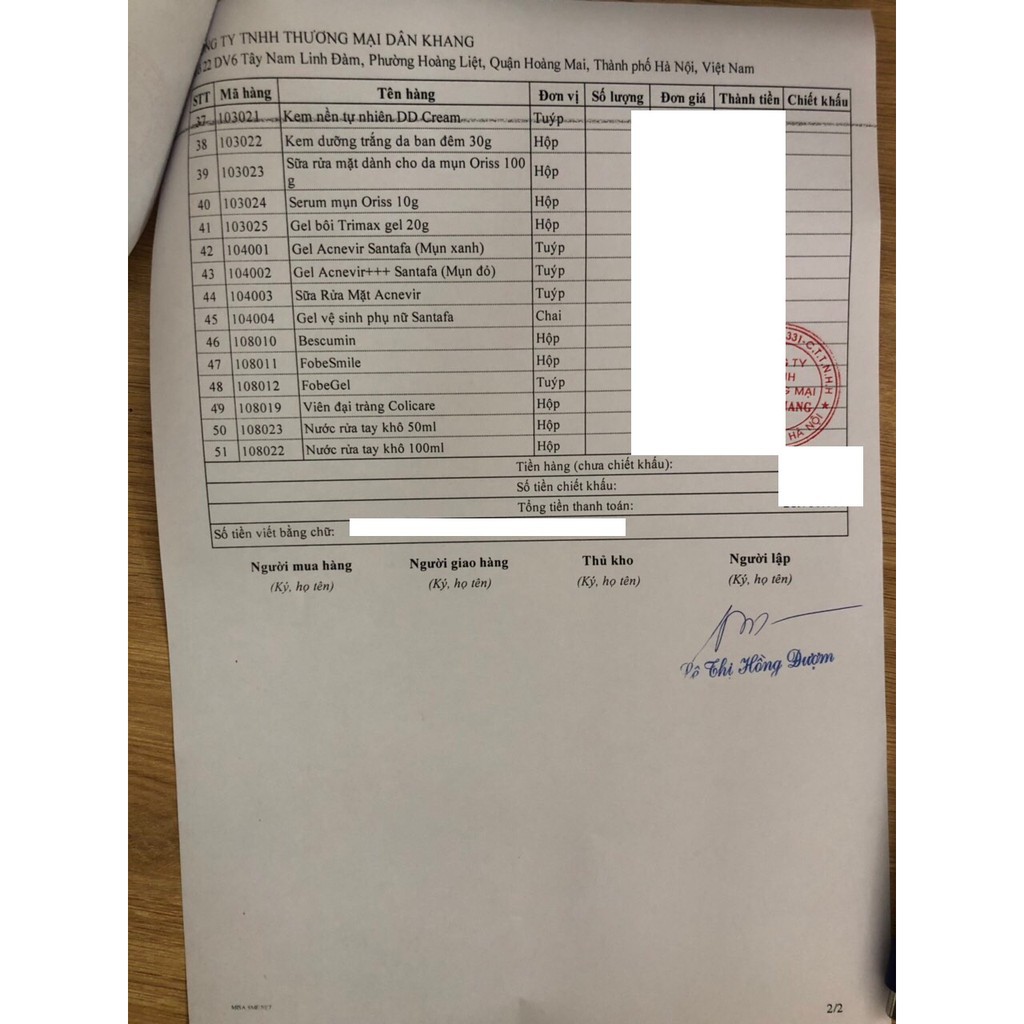 Sữa rửa mặt Acnevir Santafa Face wash gel  dành cho da mụn