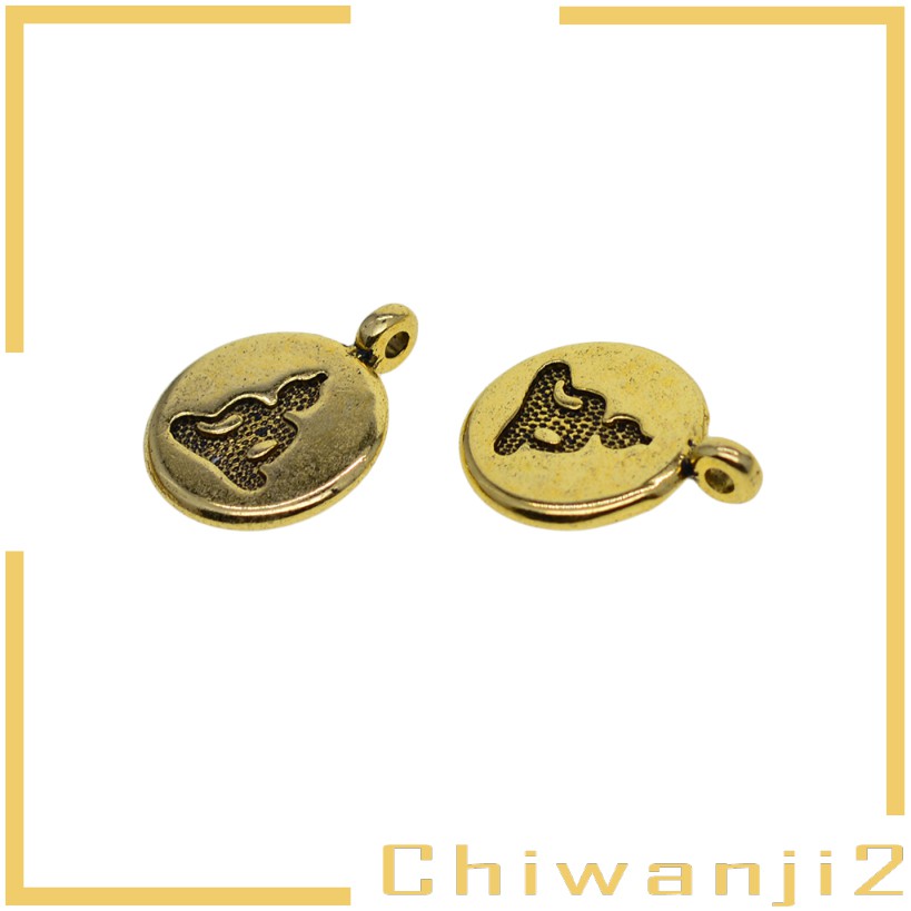 CHARMS Bộ 30 Mặt Dây Chuyền Hình Phật Vàng