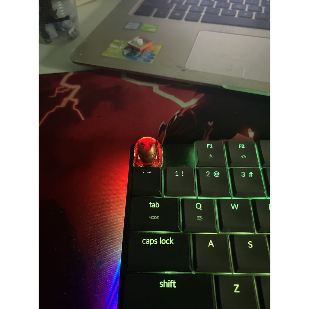 Nút Bàn Phím Keycap Iron Man Xuyên Led Lionvn
