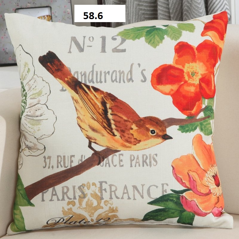 Gối sofa, tưa lưng văn phòng, trang trí sofa nhà cửa,cửa hàng vải bố mẫu mùa xuân  M58