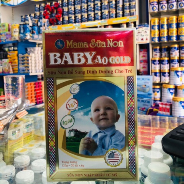 [ mẫu mới ]Mama Sữa Non Baby A0 gold ( hộp 120g)