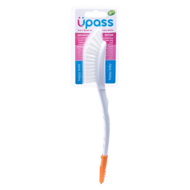 Cọ bình sữa ,núm ti cao cấp Upass ( 2 trong1)