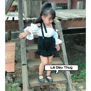 Set yếm tiểu thư cho bé gái