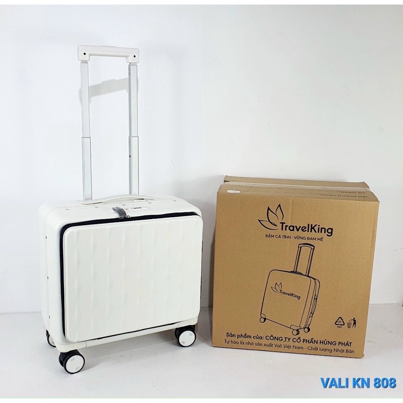 Vali kéo du lịch doanh nhân TRAVELKING808 khung nhôm khóa sâp chính hãng - VALIKING