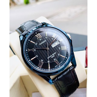 ĐỒNG HỒ NAM CASIO MTP - 1384BUL -1AVDF ( Dây đen, mặt đen )
