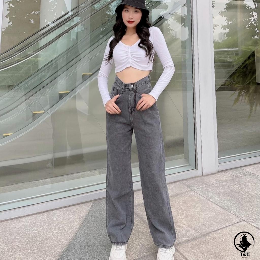 Quần jean nữ cạp cao Uniex cho nữ chất bò dày dặn không phai màu, không co giãn thoải mái khi mặc MT5100-5121 | BigBuy360 - bigbuy360.vn