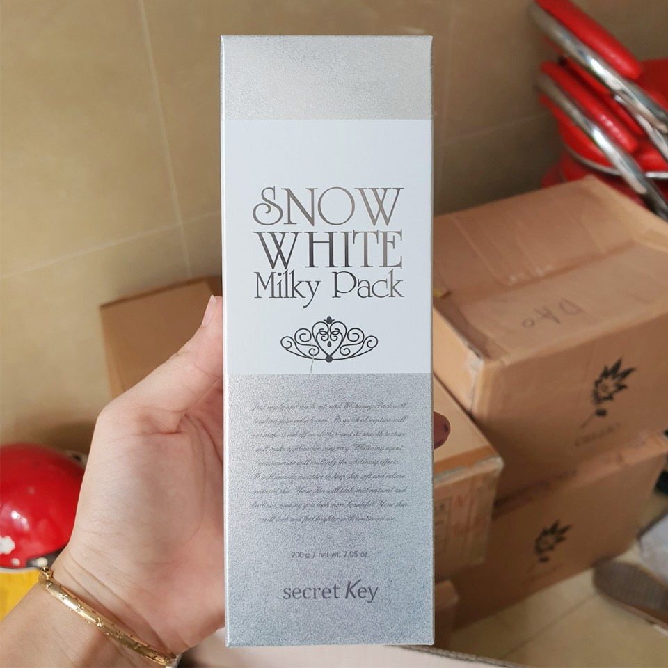 Kem tắm trắng Secret Key Snow White Milky Pack 200g