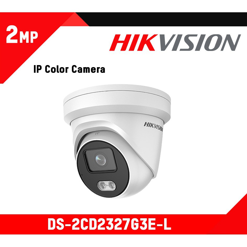 Camera IP COLORVU Dome 2.0MP HIKVISION DS-2CD2327G3E-L - Hàng chính hãng