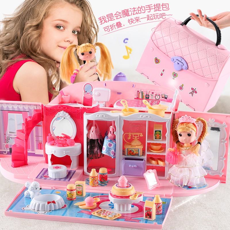 Bộ Đồ Chơi Nhà Búp Bê Barbie Thiết Kế Tinh Tế Cho Bé Gái