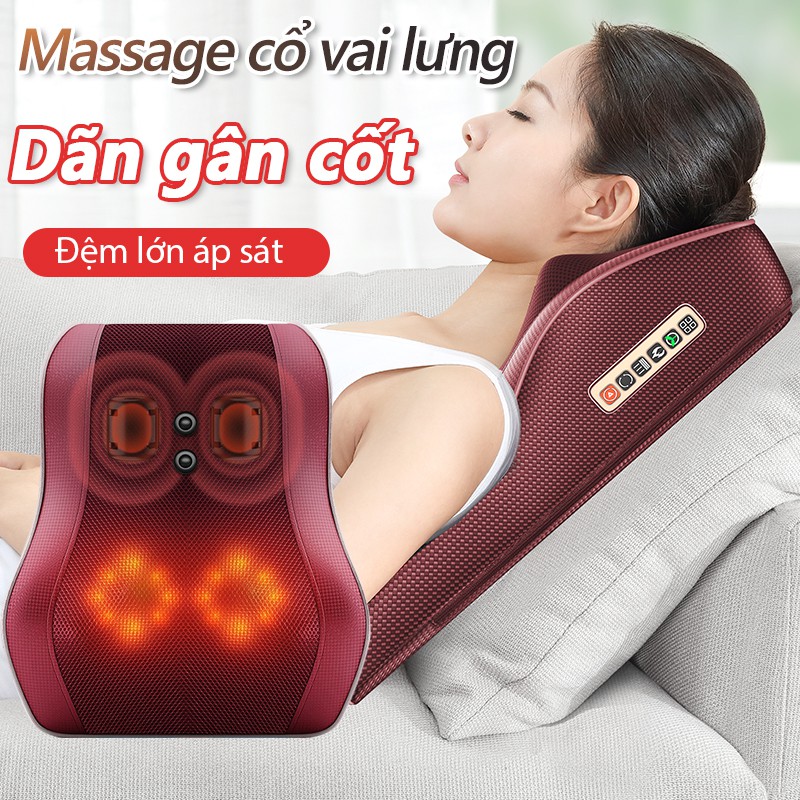 Gối massage vai gáy toàn thân đa năng cao cấp , gối mát xa vai gáy toàn thân đa năng Thiết bị massage lưng massage Benbo