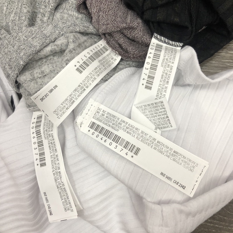 Áo tay ngắn thun len gân F21