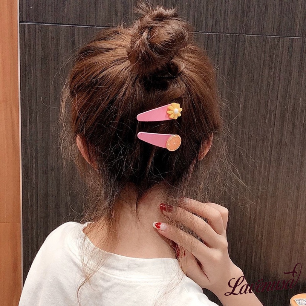 Kẹp tóc mái cặp mái hình hoa quả dễ thương đáng yêu set 2 cái LAVENUSA CT11