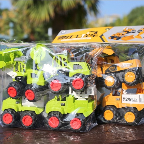 Bộ 4 xe công trường cỡ to