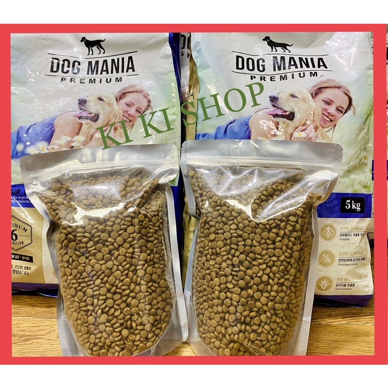 [GIÁ RẺ BẤT NGỜ] [GOI THU] Thức ăn hạt cho chó trên 1 tuổi DOG MANIA 1kg- giảm mùi hôi của phân, nguyên liệu cao cấp