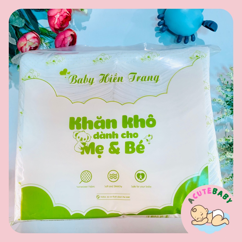 Khăn khô đa năng Hiền Trang bìa xanh khổ to 580g mẫu mới 2022