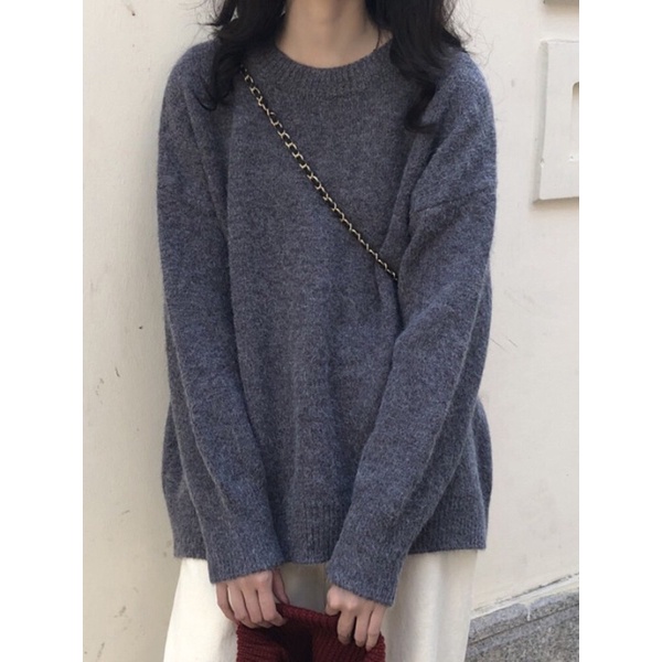 Áo len nữ basic cổ tròn chất len lông thỏ mềm mịn nhiều màu Linzstore | BigBuy360 - bigbuy360.vn