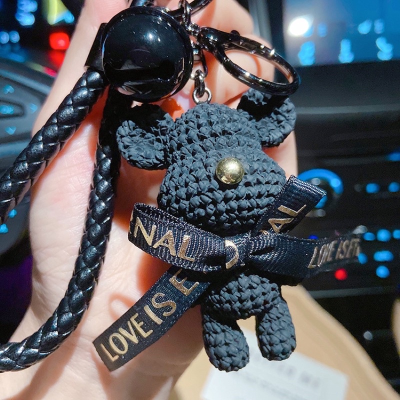 Móc khoá Bearbrick phiên bản móc khoá cực xinh, kèm chuông, 4 màu giá rẻ