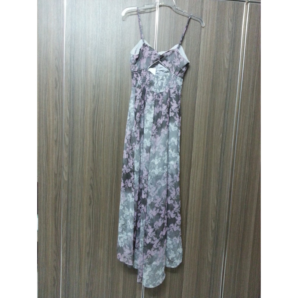 Đầm maxi Vera Wang hai dây hoa