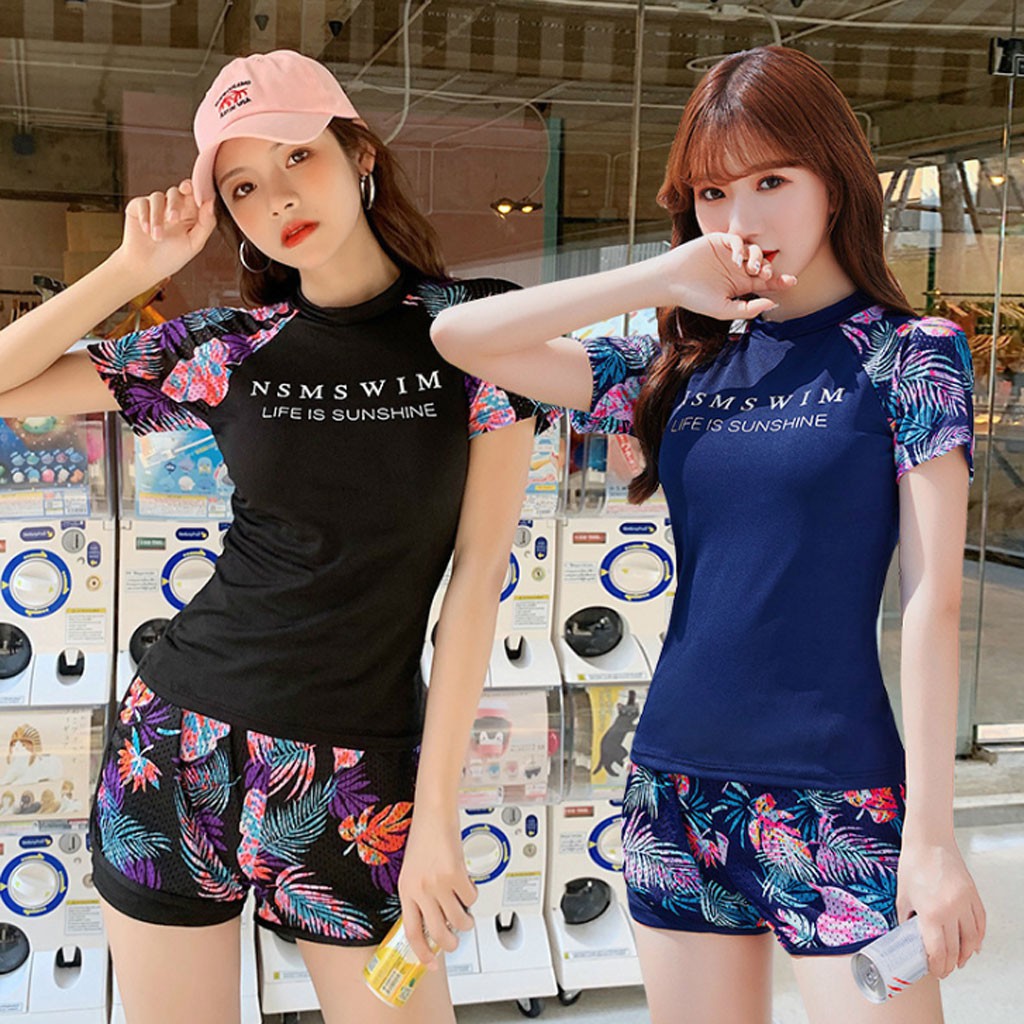 Đồ bơi nữ dạng short vải Thun Thường BK-350h