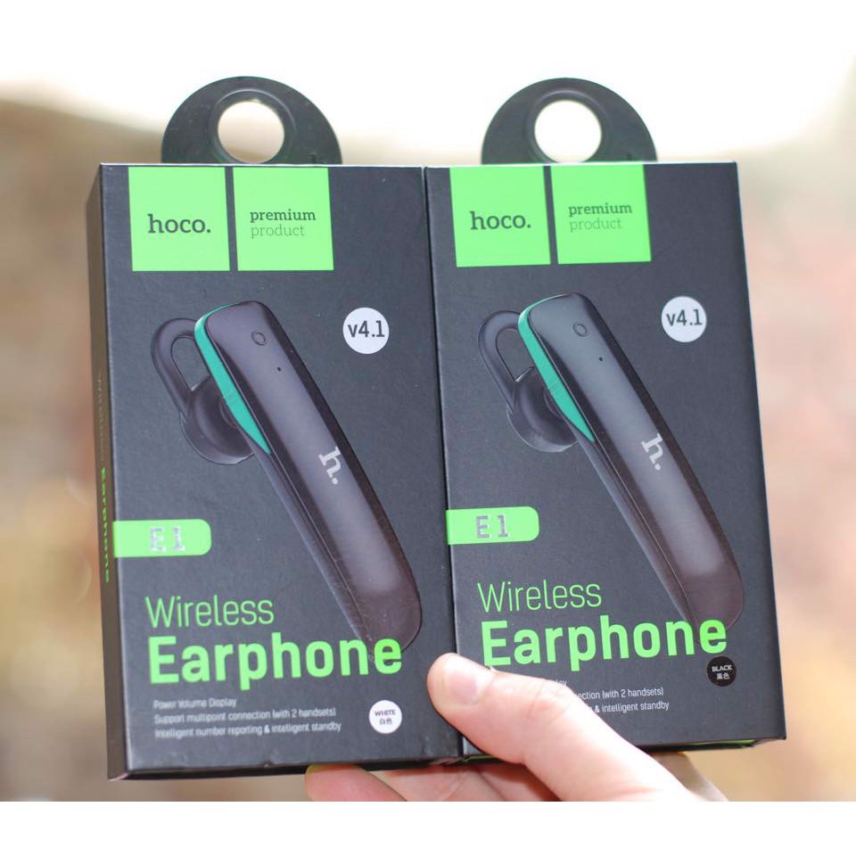 Tai Nghe HOCO E1 ko dây Bluetooth 4.1 Dành cho ĐT i-Phone táo Xiaomi Huawei Samsung Oppo Realme giá rẻ bền đẹp