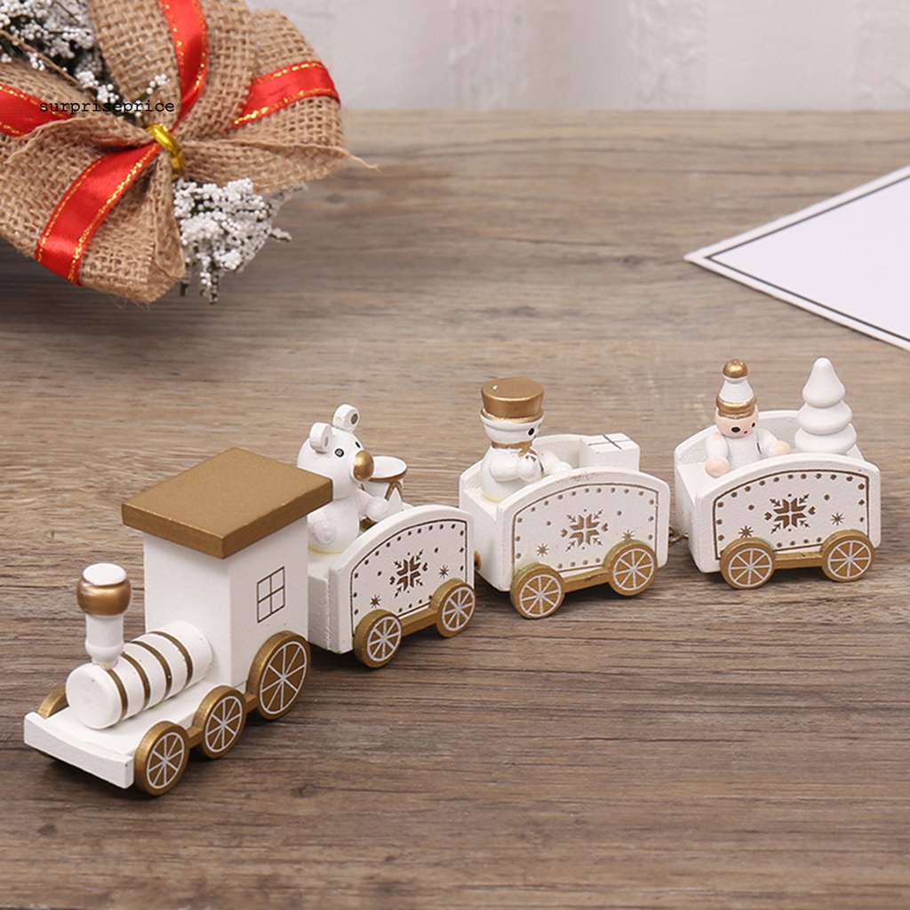 Mô hình xe lửa/ cây thông noel bằng gỗ dễ thương cho bé