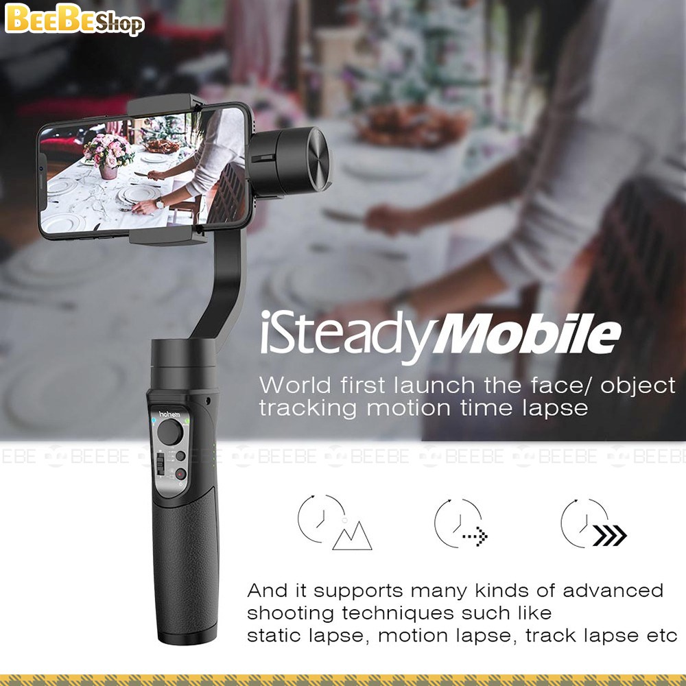 Hohem ISteady Mobile Plus - Gimbal Chống Rung Điện Thoại Smartphone, Nhận Diện Khuôn Mặt, Theo Dõi Chuyển Động | WebRaoVat - webraovat.net.vn