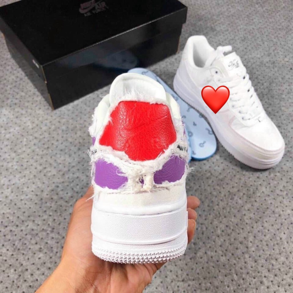 Giày Sneaker AF1 Rách Màu Full Box Freeship