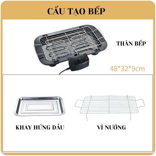 Bếp Nướng Điện Không Khói BY-H6 - Bảo hành chính hãng bảo hành 12 tháng