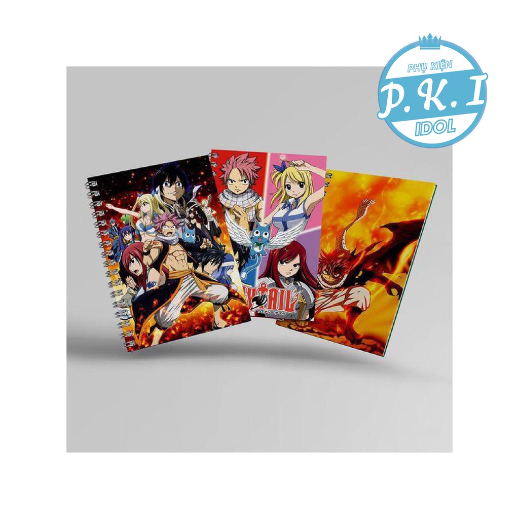 COMBO 3 NOTEBOOK + 3 POSTER A4(Fairy Tail) - QUÀ TẶNG ANIME