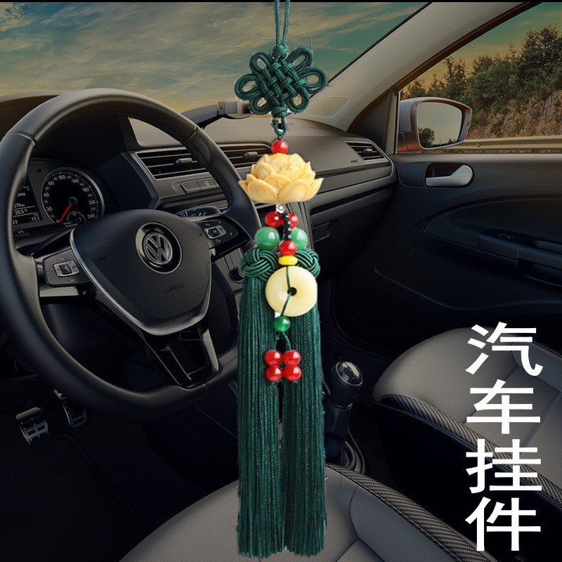 Khánh Ngọc Bội Đeo Xe Gỗ Hoàng Dương hạt Bồ Đề, Khánh Treo Ô Tô , Khánh Treo Gương Chiếu Hậu Cao Cấp