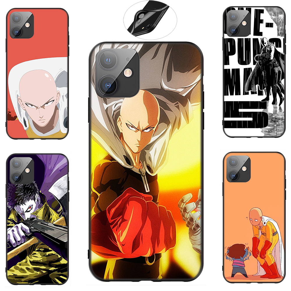 iPhone XR X Xs Max 7 8 6s 6 Plus 7+ 8+ 5 5s SE 2020 Casing Soft Case 72SF One Punch Man anime mobile phone case