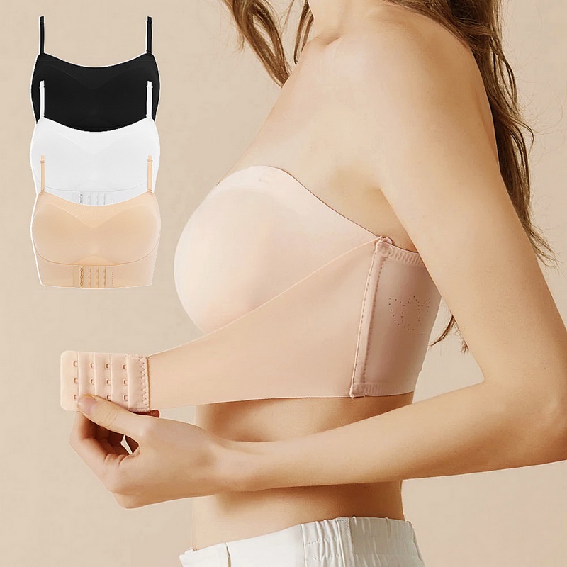 Áo lót cup ngực không dây chống tụt mặc áo hở vai