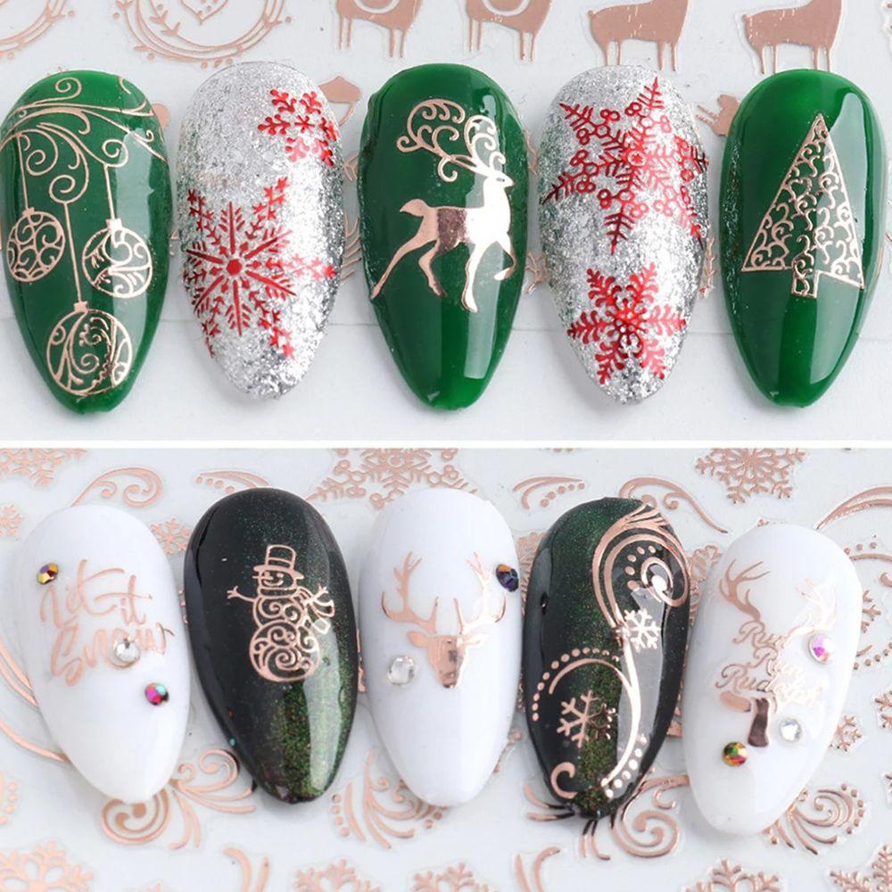 Set 1 / 9 Hình Dán 5D Lấp Lánh Trang Trí Móng Nghệ Thuật