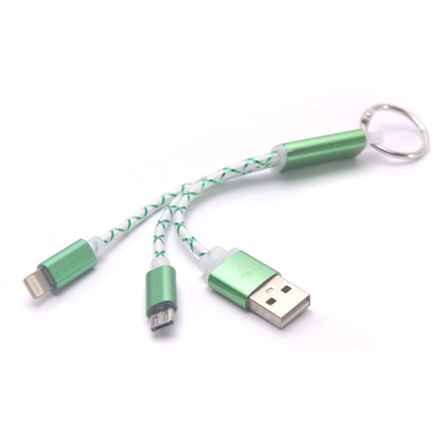 CÁP SẠC 3 ĐẦU KIÊM MÓC KHÓA - 000210